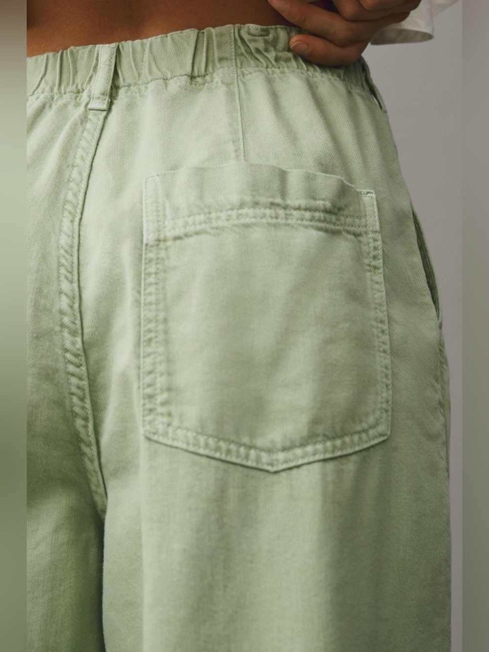 PILCRO The Breaker Mid Rise Tapered Jeans Powdered Sage Color Sz 29,30,31,32,34 - Picture 2 of 9
